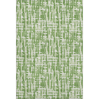Piper Looms Mayfield Lines AMF1059 Green Machine Washable Area Rug main image
