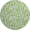 Piper Looms Mayfield Lines AMF1059 Green Machine Washable Area Rug Round Main Image