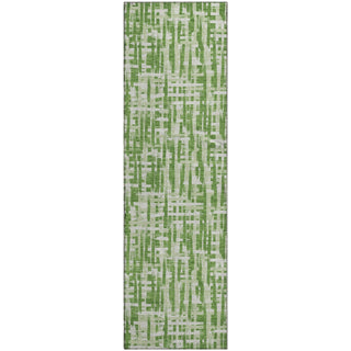 Piper Looms Mayfield Lines AMF1059 Green Machine Washable Area Rug Runner Main Image