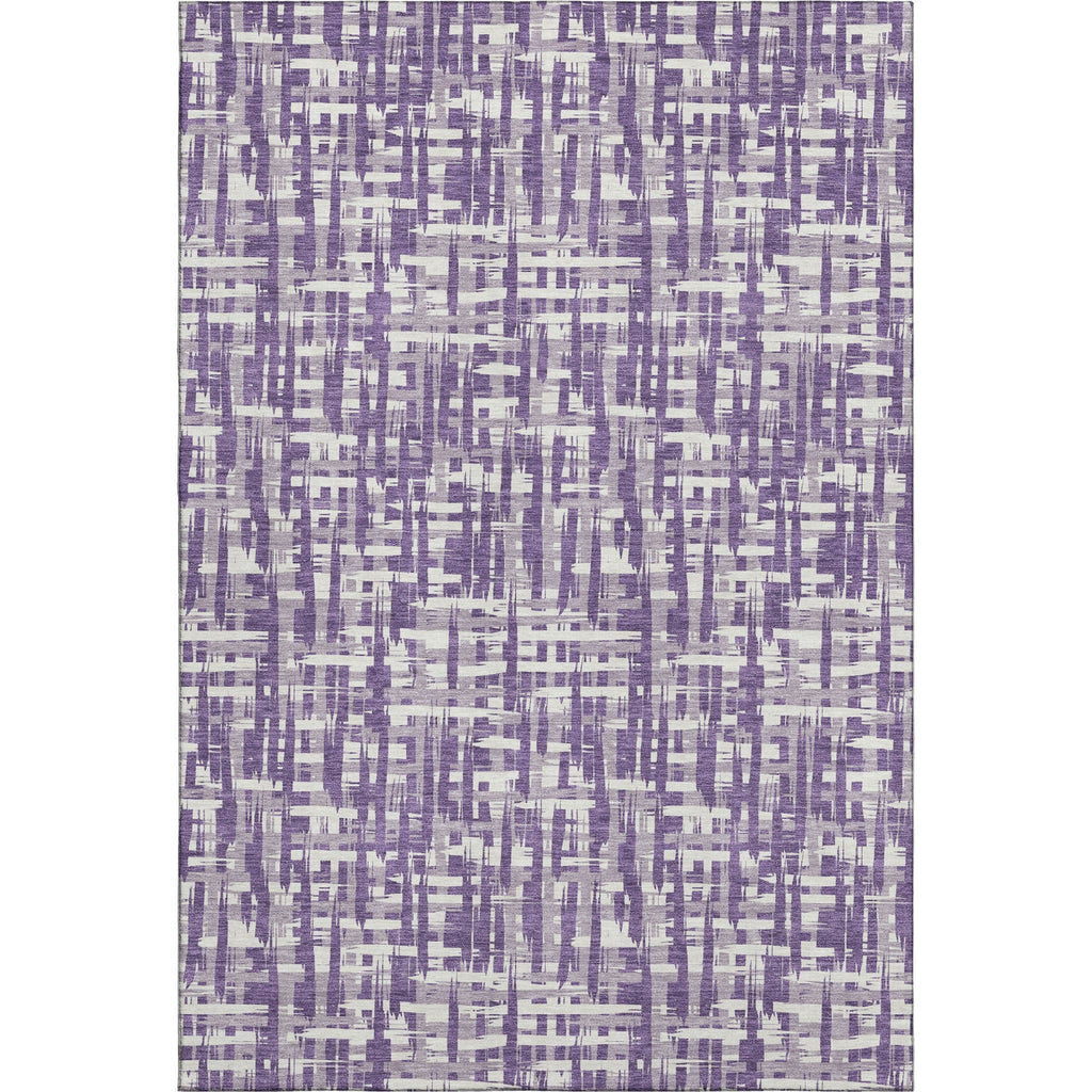 Piper Looms Mayfield Lines AMF1059 Purple Machine Washable Area Rug main image