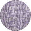 Piper Looms Mayfield Lines AMF1059 Purple Machine Washable Area Rug Round Main Image