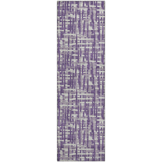 Piper Looms Mayfield Lines AMF1059 Purple Machine Washable Area Rug Runner Main Image