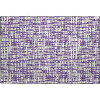 Piper Looms Mayfield Lines AMF1059 Purple Machine Washable Area Rug Scatter Main Image