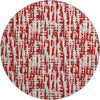 Piper Looms Mayfield Lines AMF1059 Red Machine Washable Area Rug Round Main Image
