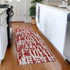 Piper Looms Mayfield Lines AMF1059 Red Machine Washable Area Rug Runner Lifestyle Image Feature