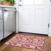 Piper Looms Mayfield Lines AMF1059 Red Machine Washable Area Rug Scatter Lifestyle Image Feature