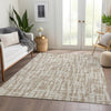 Piper Looms Mayfield Lines AMF1059 Tan Machine Washable Area Rug Lifestyle Image Feature