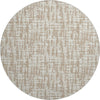 Piper Looms Mayfield Lines AMF1059 Tan Machine Washable Area Rug Round Main Image