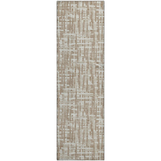Piper Looms Mayfield Lines AMF1059 Tan Machine Washable Area Rug Runner Main Image