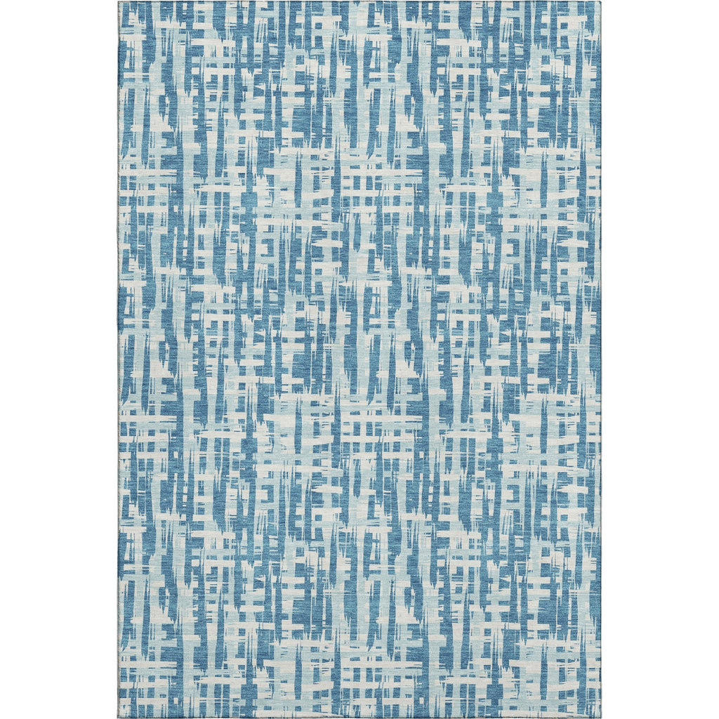 Piper Looms Mayfield Lines AMF1059 Teal Machine Washable Area Rug main image