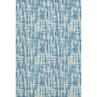 Piper Looms Mayfield Lines AMF1059 Teal Machine Washable Area Rug main image