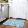 Piper Looms Mayfield Lines AMF1059 Teal Machine Washable Area Rug Scatter Lifestyle Image Feature