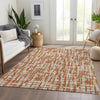 Piper Looms Mayfield Lines AMF1059 Terracotta Machine Washable Area Rug Lifestyle Image Feature