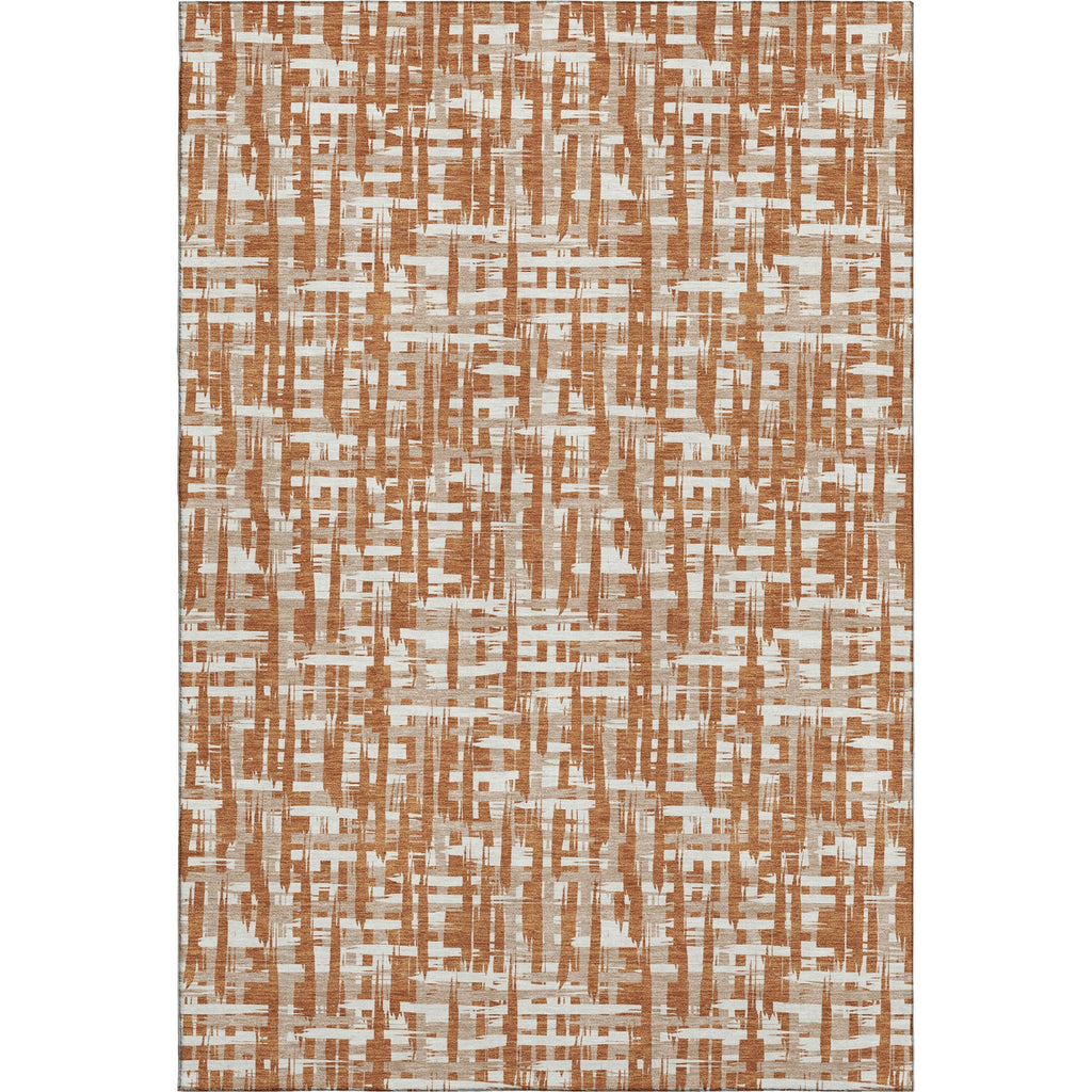 Piper Looms Mayfield Lines AMF1059 Terracotta Machine Washable Area Rug main image