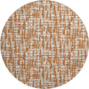 Piper Looms Mayfield Lines AMF1059 Terracotta Machine Washable Area Rug Round Main Image