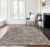 Piper Looms Mayfield Herringbone AMF106 Gray Machine Washable Area Rug Lifestyle Image Feature