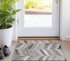 Piper Looms Mayfield Herringbone AMF106 Gray Machine Washable Area Rug Scatter Lifestyle Image Feature