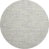 Piper Looms Mayfield Lines AMF1060 Beige Machine Washable Area Rug Round Main Image