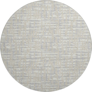 Piper Looms Mayfield Lines AMF1060 Beige Machine Washable Area Rug Round Main Image