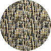 Piper Looms Mayfield Lines AMF1060 Black Machine Washable Area Rug Round Main Image