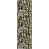 Piper Looms Mayfield Lines AMF1060 Black Machine Washable Area Rug Runner Main Image