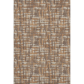 Piper Looms Mayfield Lines AMF1060 Chocolate Machine Washable Area Rug main image