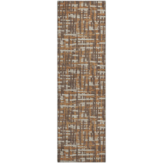 Piper Looms Mayfield Lines AMF1060 Chocolate Machine Washable Area Rug Runner Main Image