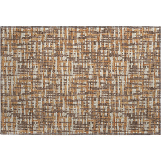 Piper Looms Mayfield Lines AMF1060 Chocolate Machine Washable Area Rug Scatter Main Image