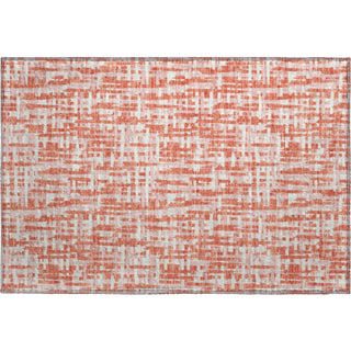 Piper Looms Mayfield Lines AMF1060 Coral Machine Washable Area Rug Scatter Main Image