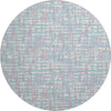 Piper Looms Mayfield Lines AMF1060 Lavender Machine Washable Area Rug Round Main Image