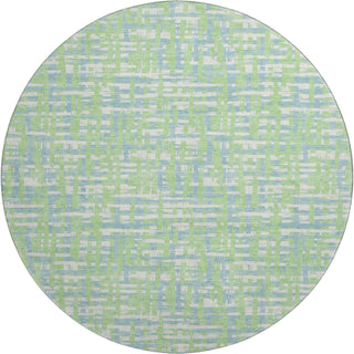 Piper Looms Mayfield Lines AMF1060 Mint Machine Washable Area Rug Round Main Image