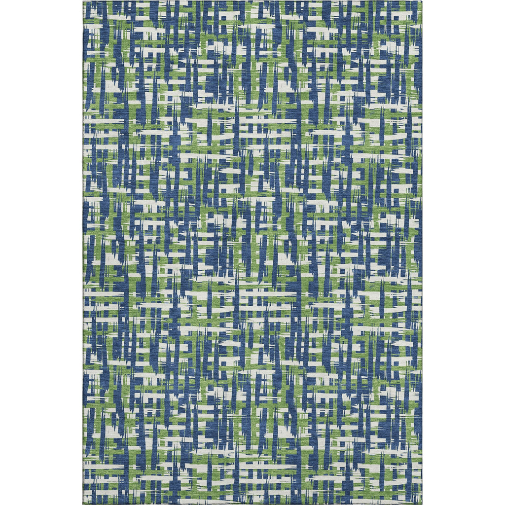 Piper Looms Mayfield Lines AMF1060 Navy Machine Washable Area Rug main image