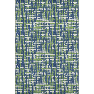 Piper Looms Mayfield Lines AMF1060 Navy Machine Washable Area Rug main image