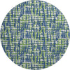 Piper Looms Mayfield Lines AMF1060 Navy Machine Washable Area Rug Round Main Image