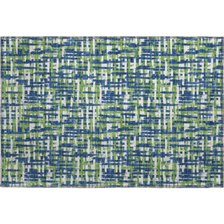 Piper Looms Mayfield Lines AMF1060 Navy Machine Washable Area Rug Scatter Main Image
