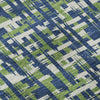 Piper Looms Mayfield Lines AMF1060 Navy Machine Washable Area Rug Swatch Image