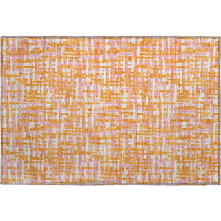 Piper Looms Mayfield Lines AMF1060 Orange Machine Washable Area Rug Scatter Main Image