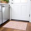 Piper Looms Mayfield Lines AMF1060 Pink Machine Washable Area Rug Scatter Lifestyle Image Feature