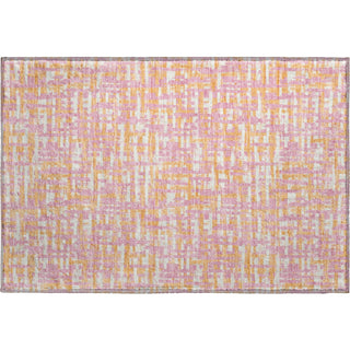 Piper Looms Mayfield Lines AMF1060 Pink Machine Washable Area Rug Scatter Main Image
