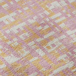 Piper Looms Mayfield Lines AMF1060 Pink Machine Washable Area Rug Swatch Image