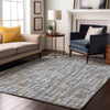 Piper Looms Mayfield Lines AMF1060 Silver Machine Washable Area Rug Lifestyle Image Feature