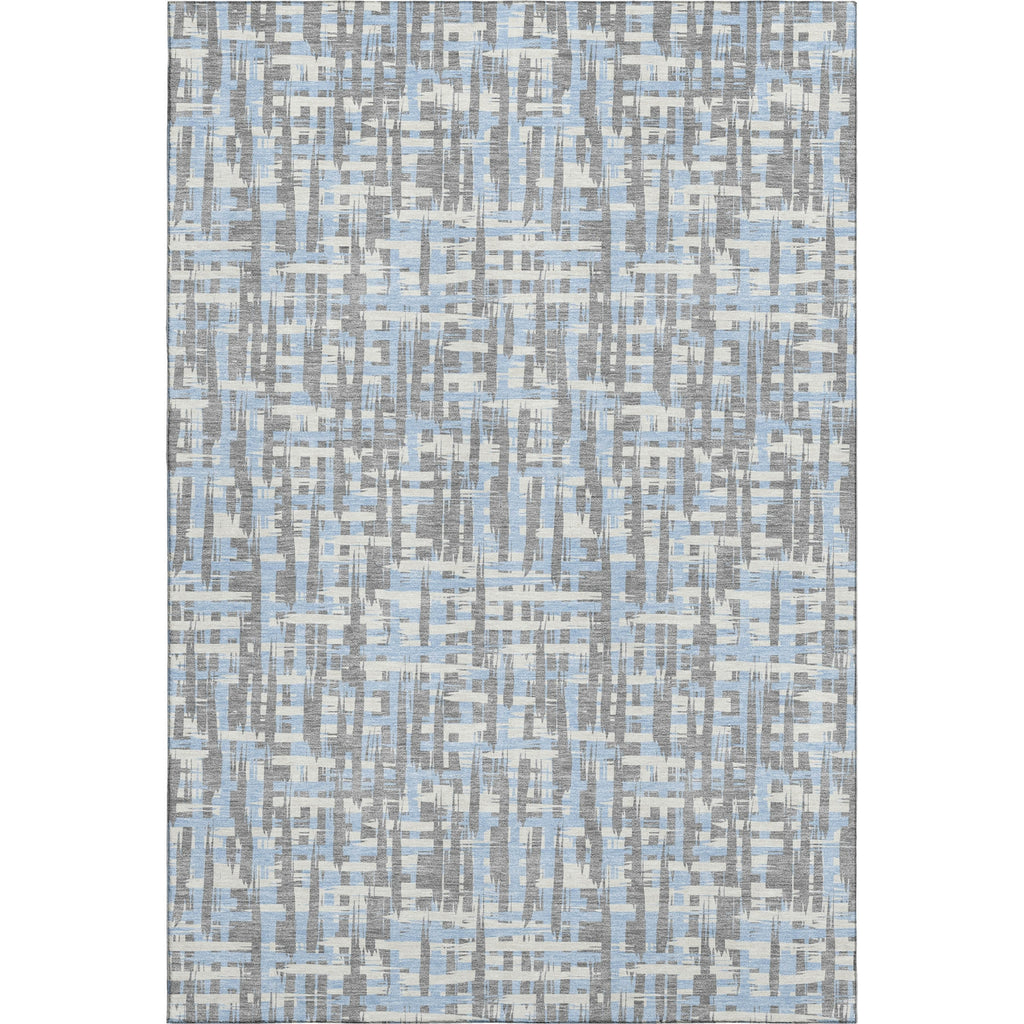 Piper Looms Mayfield Lines AMF1060 Silver Machine Washable Area Rug main image