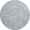 Piper Looms Mayfield Lines AMF1060 Silver Machine Washable Area Rug Round Main Image