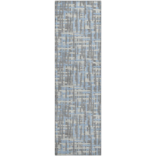 Piper Looms Mayfield Lines AMF1060 Silver Machine Washable Area Rug Runner Main Image