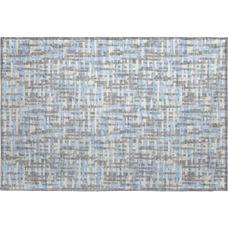 Piper Looms Mayfield Lines AMF1060 Silver Machine Washable Area Rug Scatter Main Image