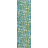 Piper Looms Mayfield Lines AMF1060 Turquoise Machine Washable Area Rug Runner Main Image