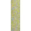 Piper Looms Mayfield Lines AMF1060 Yellow Machine Washable Area Rug Runner Main Image