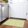Piper Looms Mayfield Lines AMF1060 Yellow Machine Washable Area Rug Scatter Lifestyle Image Feature