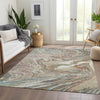 Piper Looms Mayfield Abstract AMF1061 Beige Machine Washable Area Rug Lifestyle Image Feature