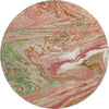 Piper Looms Mayfield Abstract AMF1061 Coral Machine Washable Area Rug Round Main Image